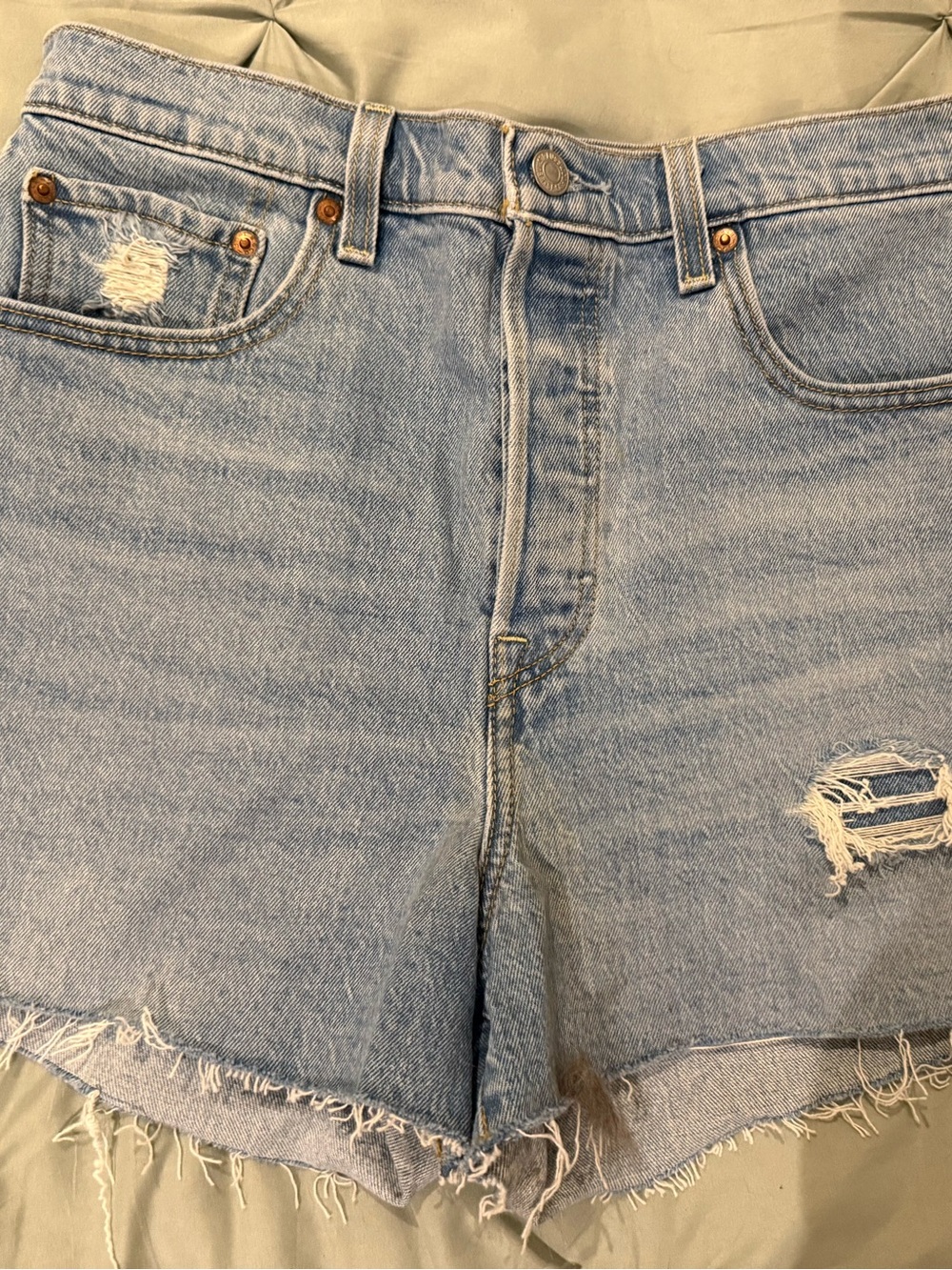 Levi’s Red Tab Ribcage Denim Shorts